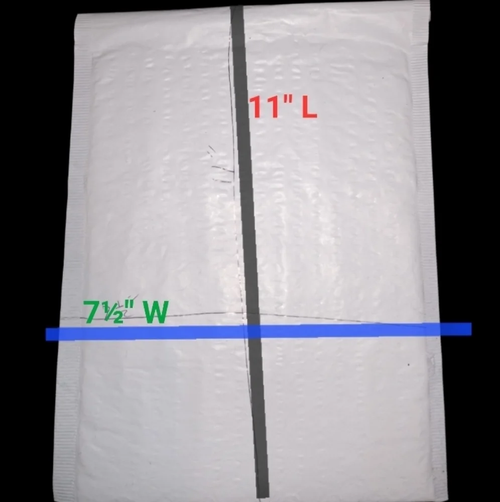 White bubble poly mailers 30pk